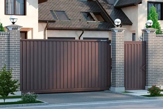 Откатные ворота: современное решение для организации въезда